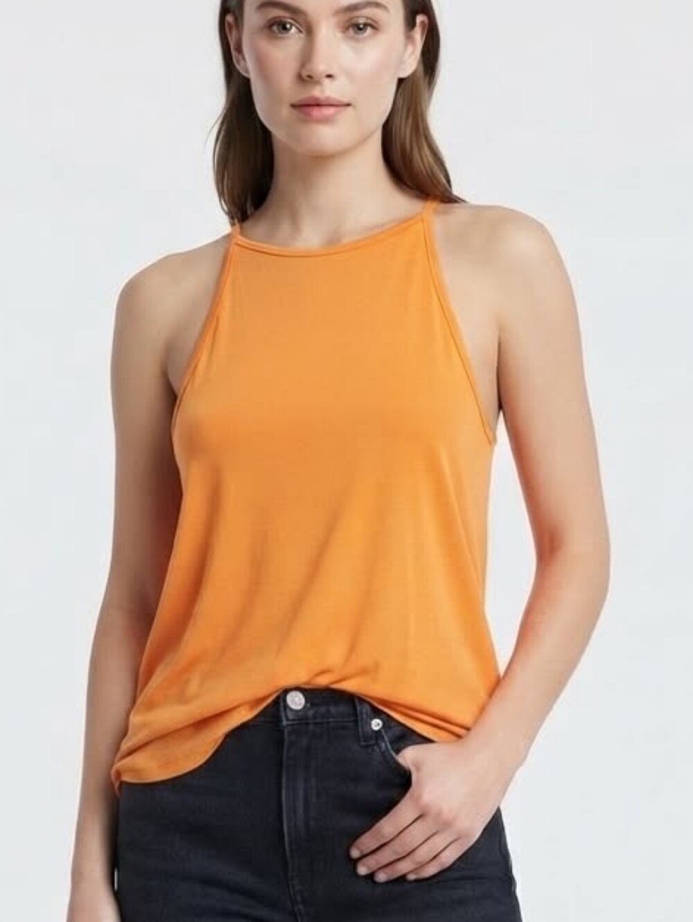 🧨🧨LouKeith Tank Top Sleeveless Top Orange Size Large
